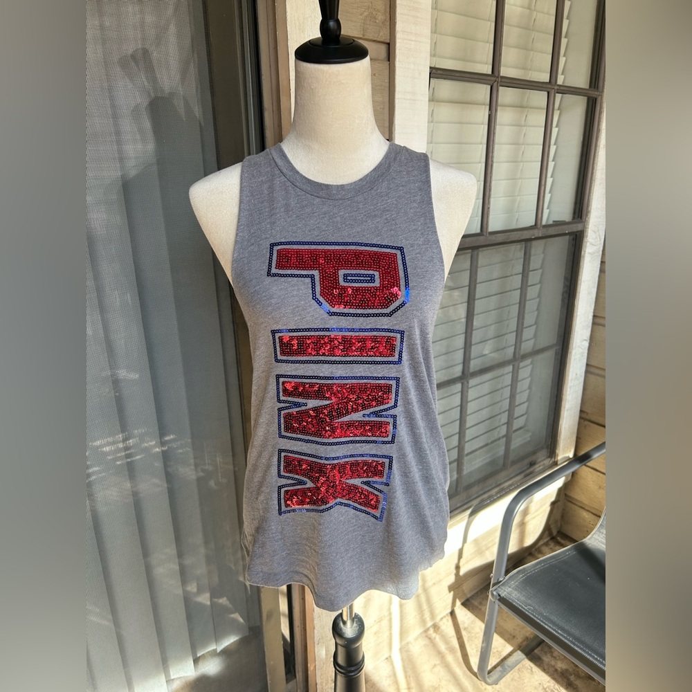 Bling Victorias Secret Pink Tank Top